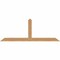Ekena Millwork Portland Smooth Timber Gable Bracket, Western Red Cedar, 96"W x 36"H x 3 1/2"D x 5 1/2"F, 9/12 Pitch GBW096X36X0406POR00SWR - alternate 1